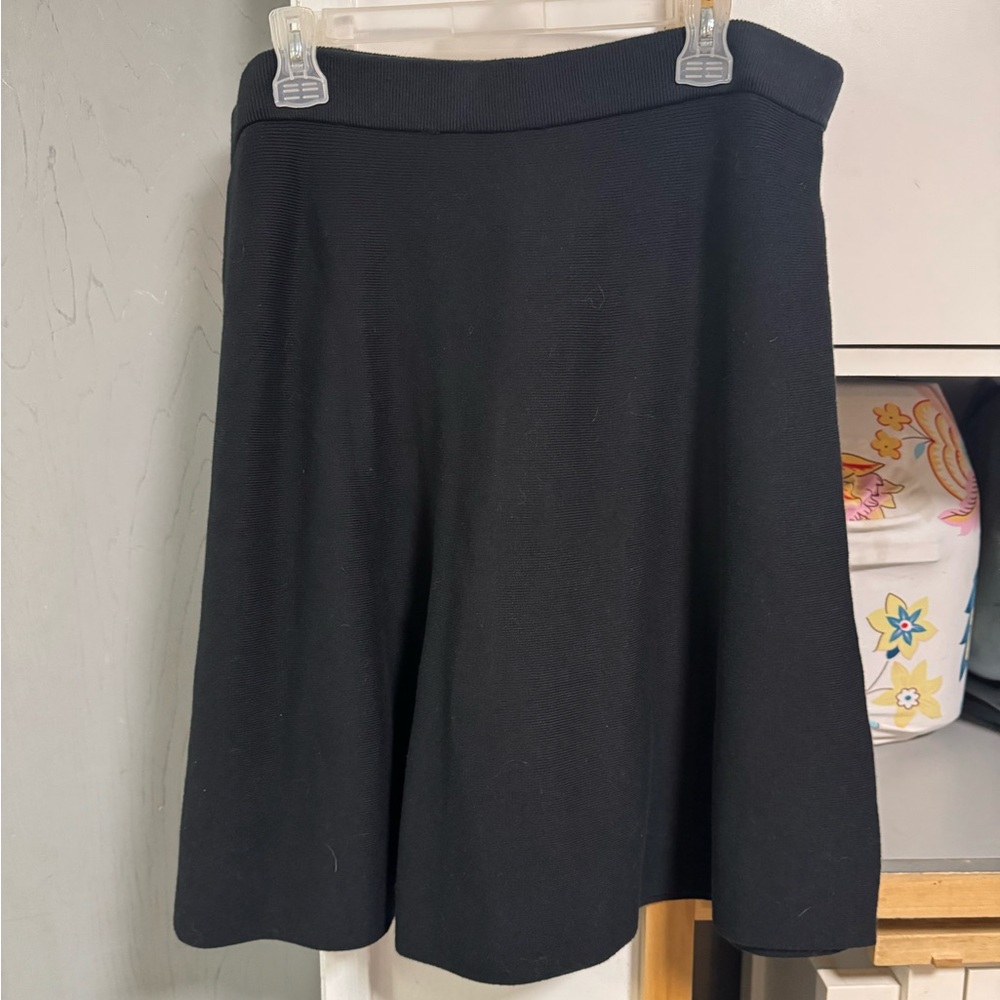 Sag Harbor Black A-Line Skirt
